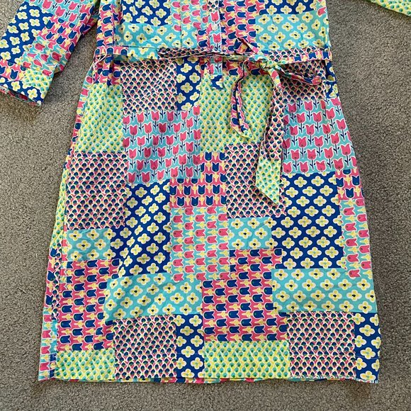 Talbots Totally Spring Tulips and Flower Patch Straight Dress 3/4 Sleeve US8 - Picture 10 of 11